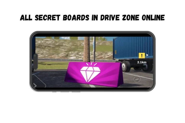 ALL SECRET BOARDS IN DRIVE ZONE ONLINE