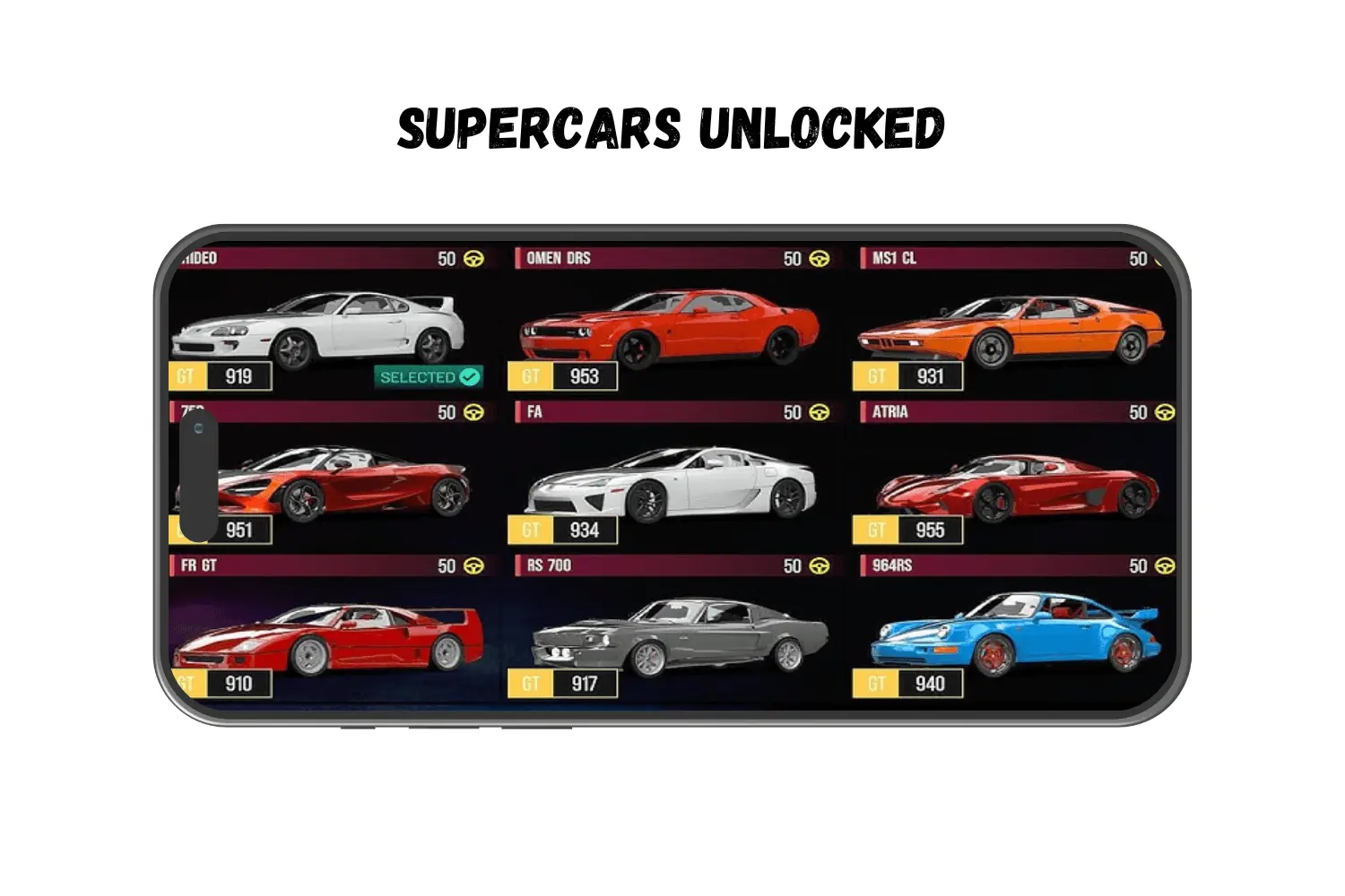 SUPERCARS UNLOCKED