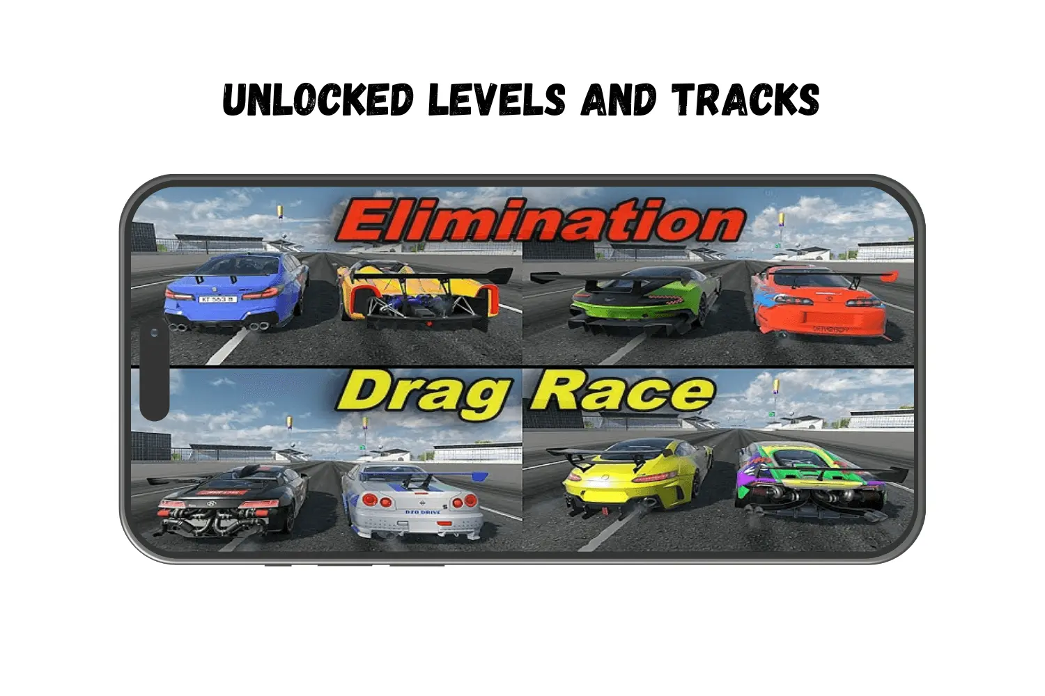 UNLOCKED LEVELS AND TRACKS